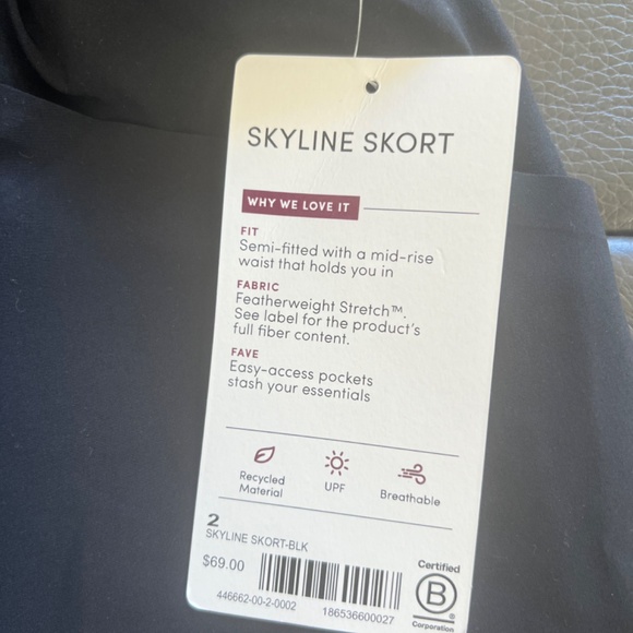 Athleta Skyline Skort (Black) - Picture 3 of 3